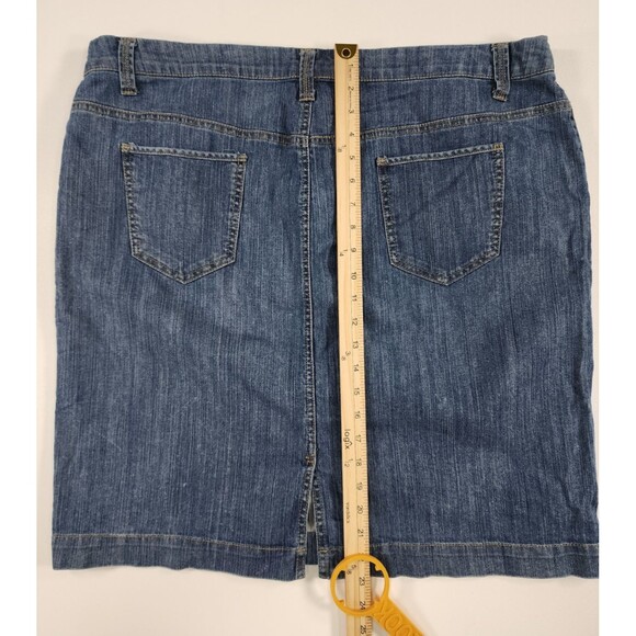 Merona Denim Mini Skirt Women's 20W - Picture 5 of 9